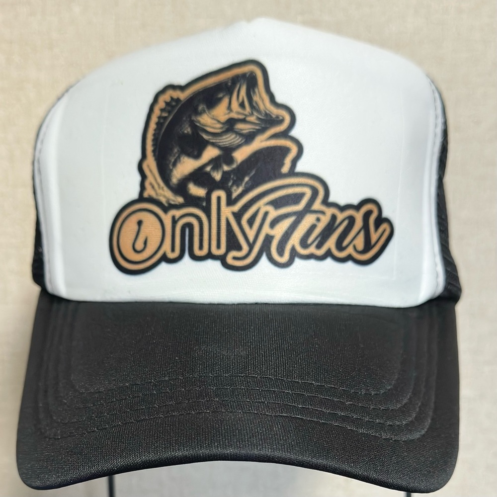 Black and White Fish Design Cap